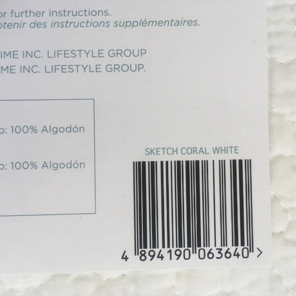 brand new WHITE 3-pc Coastal Living KING Embroidered Coral 100% Cotton Quilt Set - Picture 6 of 6